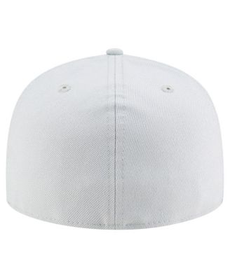 Мужская серая шляпа New Era The Powerpuff Girls 25th Anniversary 59-го размера, облегающая фигуру.