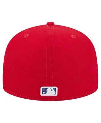 Men's Red Washington Nationals Checkered Undervisor 59FIFTY Fitted Hat