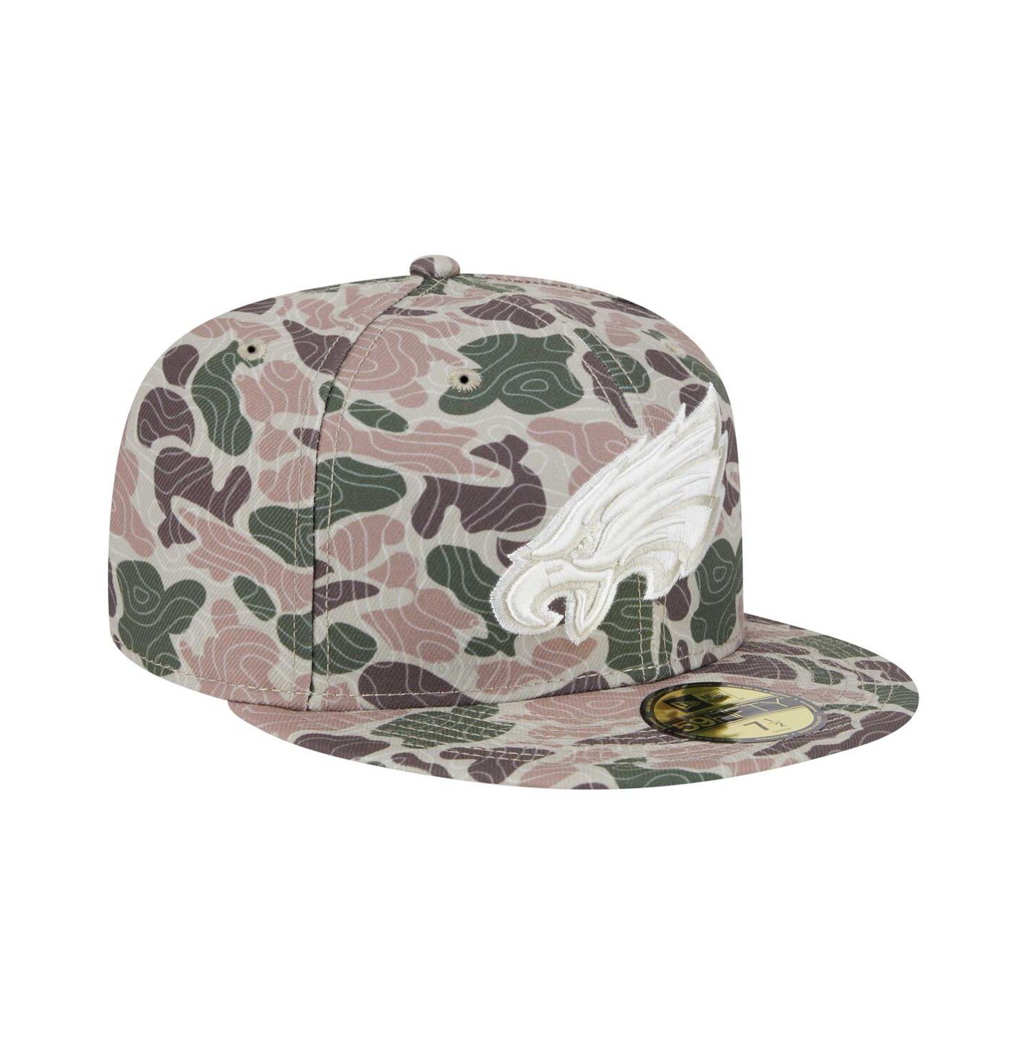 Мужская кепка New Era Philadelphia Eagles Geo Camo 59FIFTY Fitted Hat — фото 4