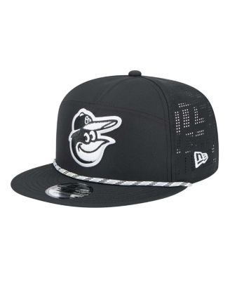 New Era - Men's Black Baltimore Orioles Laser Cut 9FIFTY Snapback Hat