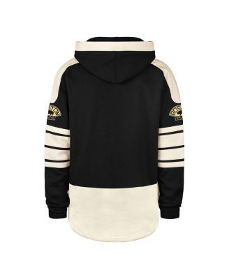 Мужская черная толстовка с капюшоном Boston Bruins Blue Line Heritage от бренда '47, пуловер со шнуровкой