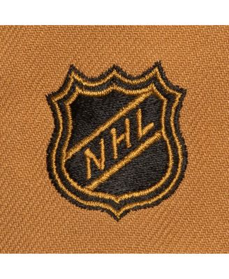 Мужская кепка Mitchell & Ness Gold Vegas Golden Knights Soul с тройной застежкой-молнией