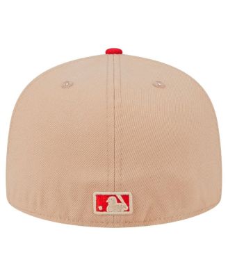 Мужская приталенная шляпа New Era цвета хаки Cincinnati Reds 59 за пятьдесят