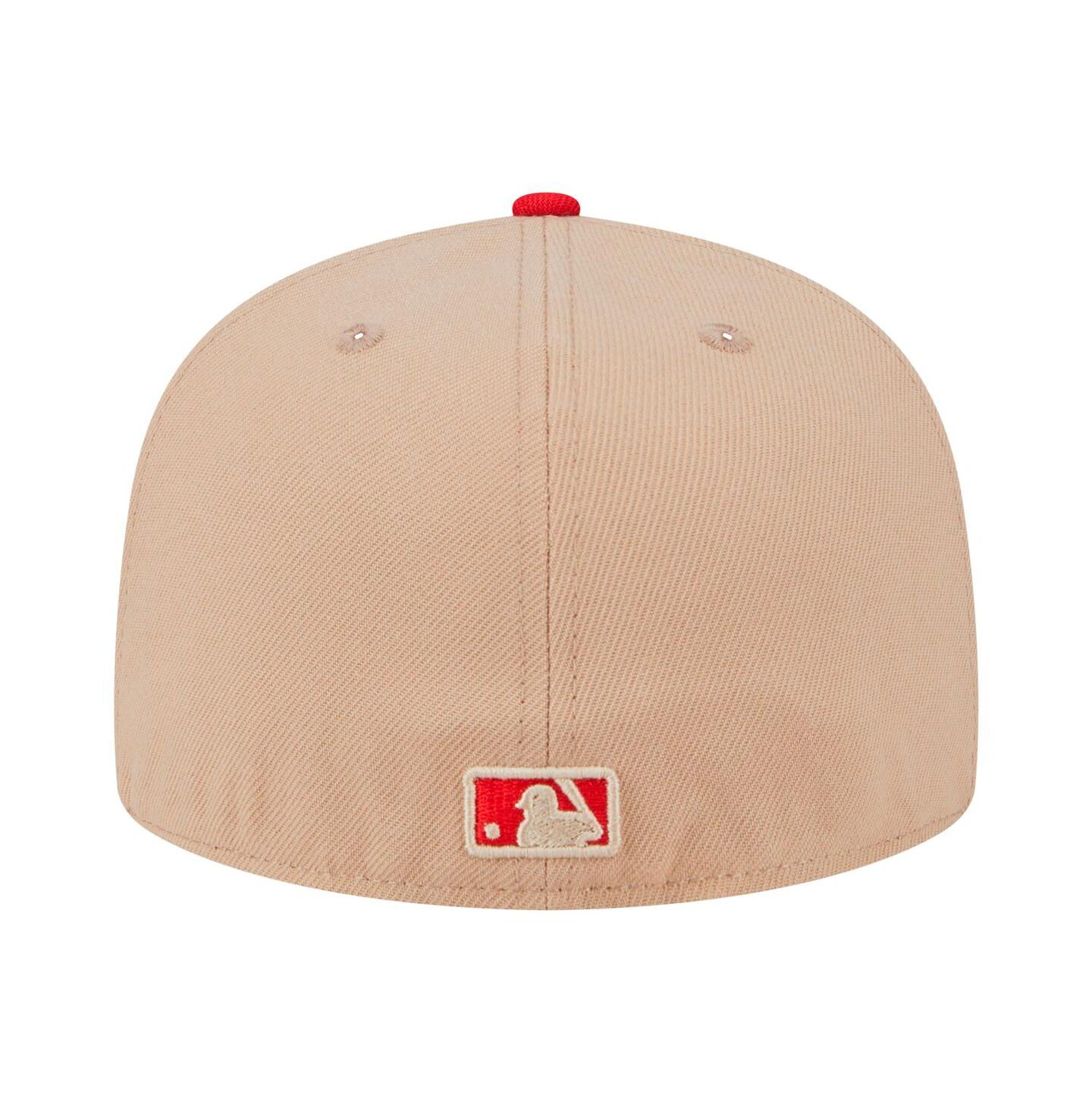 Мужская кепка New Era Khaki Cincinnati Reds 59FIFTY Fitted Hat — фото 2