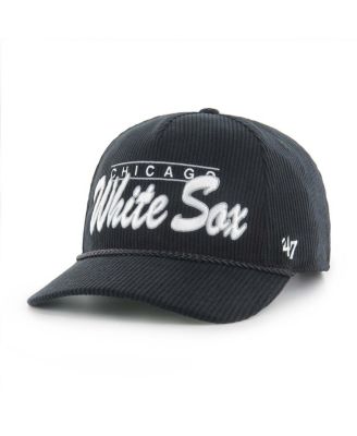 Men's Black Chicago White Sox Corduroy Hitch Adjustable Hat