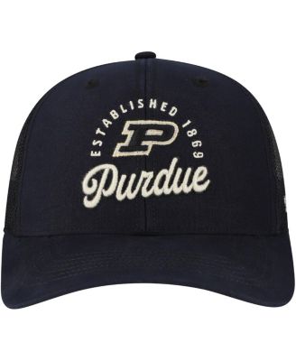 Men's Black Purdue Boilermakers Pitstop Trucker Adjustable Hat
