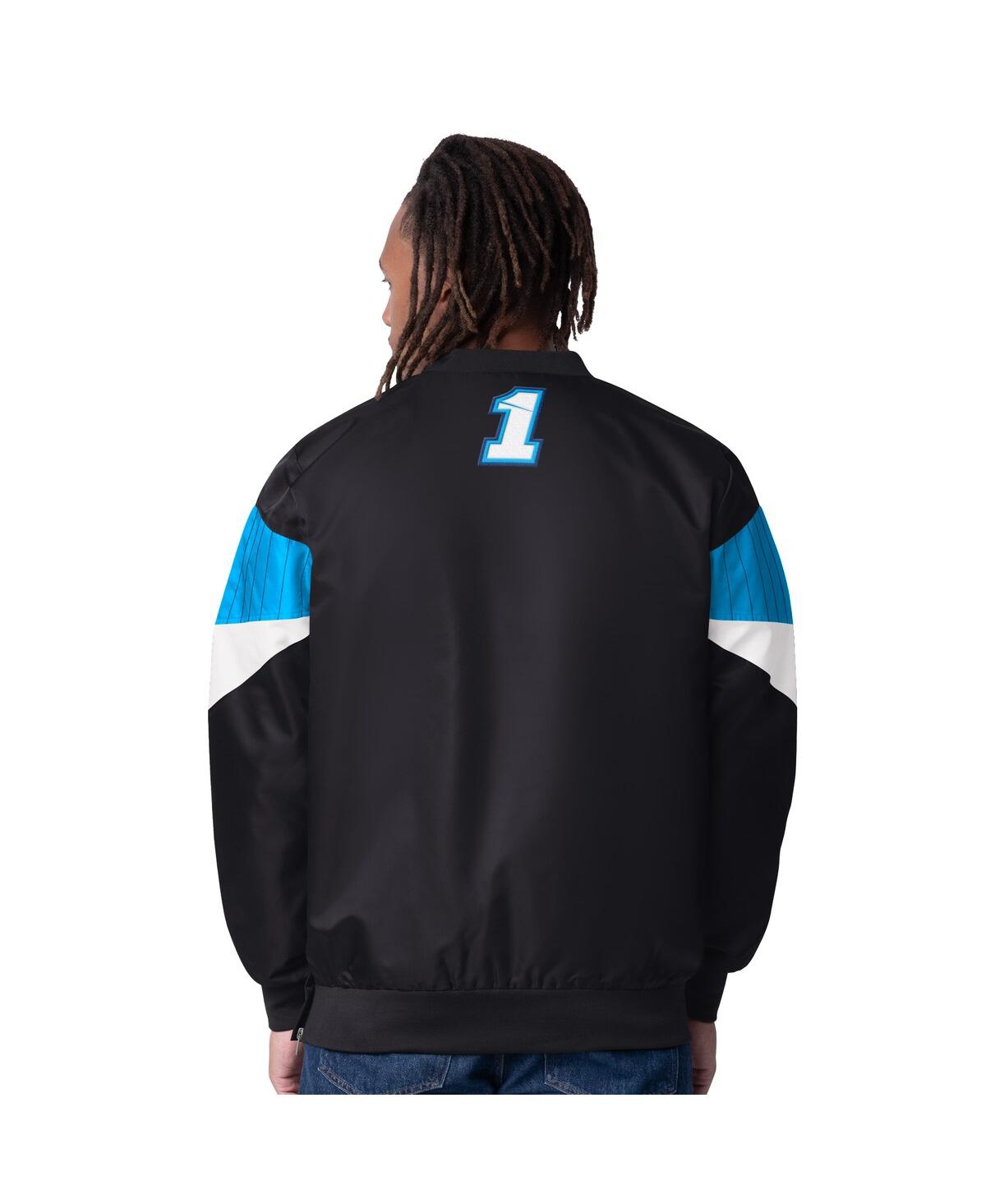 Starter Men's Black Ross Chastain Busch Light Striker I V-neck Pullover Jacket In Black