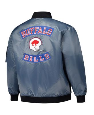 Мужская угольная куртка-бомбер Buffalo Bills Big Tall от Mitchell & Ness на молнии