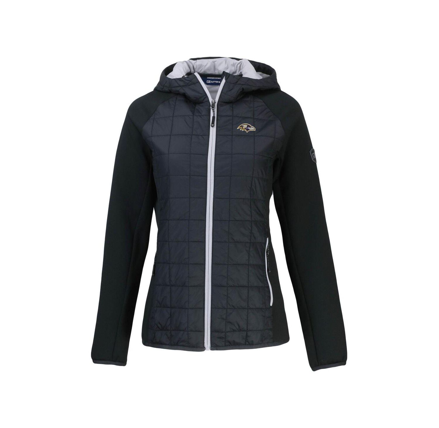 Women's Black Baltimore Ravens Rainier PrimaLoft Eco Full-Zip Hybrid Jacket