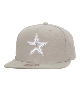 Mitchell & Ness - Men's Gray Houston Astros Snapback Hat