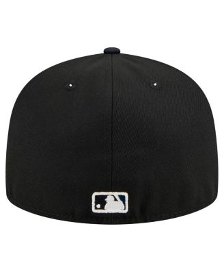Мужская черная приталенная шляпа New Era Seattle Mariners Shadow Stitch 59 размера 