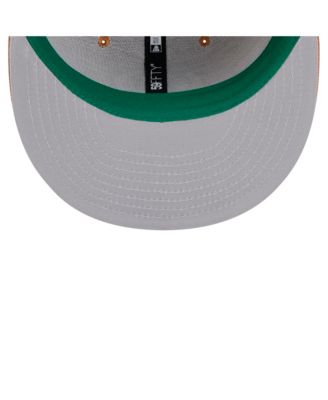 Мужская коричневая шляпа New Era Boston Celtics Color Pack 59, приталенная по фигуре.