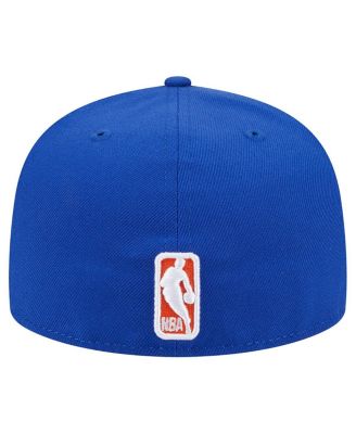 Мужская синяя приталенная шляпа New Era New York Knicks Sport Night с надписью 