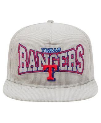 Men's Gray Texas Rangers Corduroy Golfer Snapback Hat