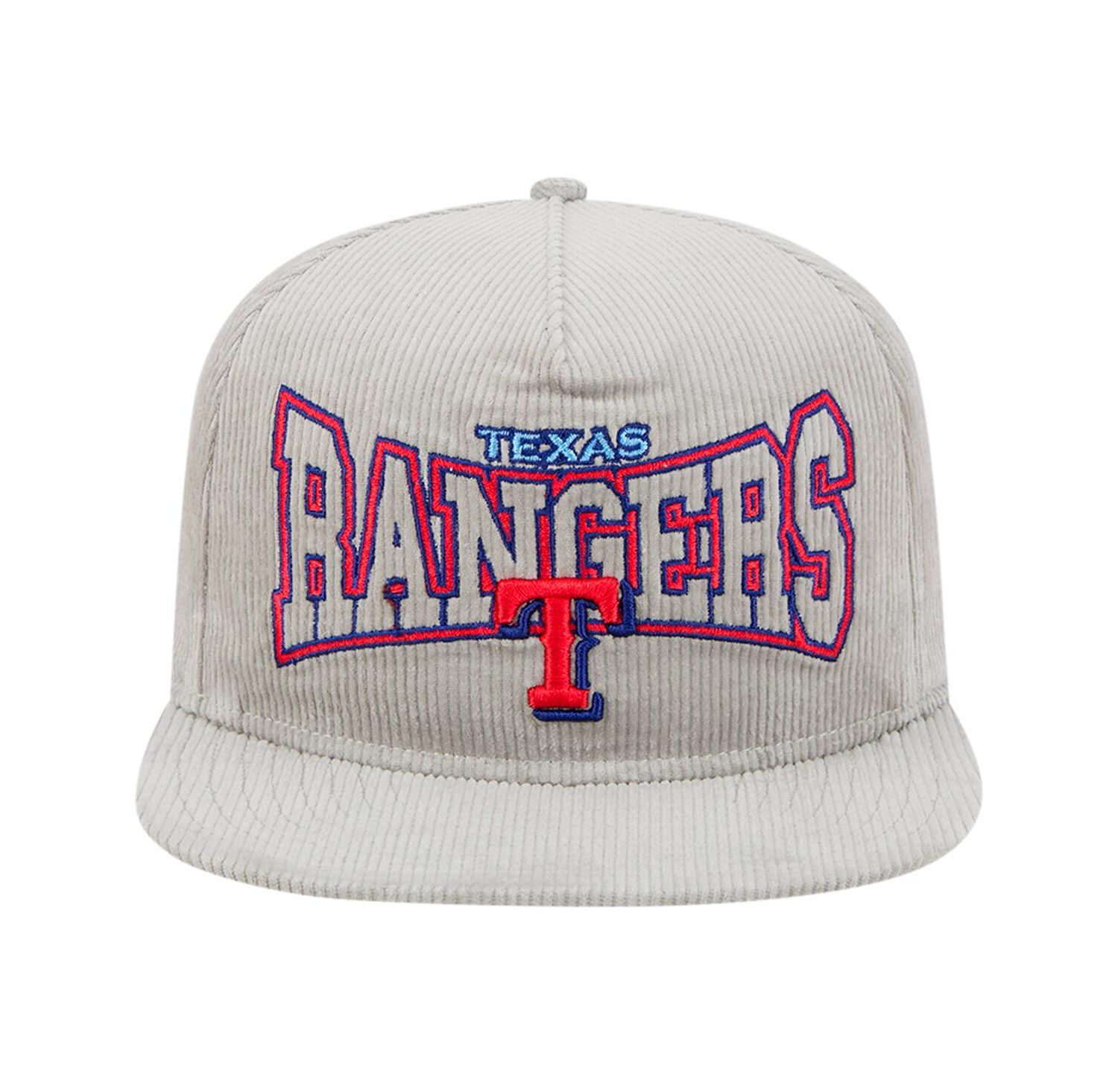 Men's Gray Texas Rangers Corduroy Golfer Snapback Hat