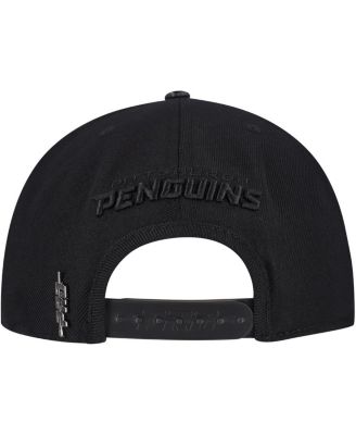Мужская черная кепка Pro Standard Pittsburgh Penguins классического цвета с застежкой-молнией в тон