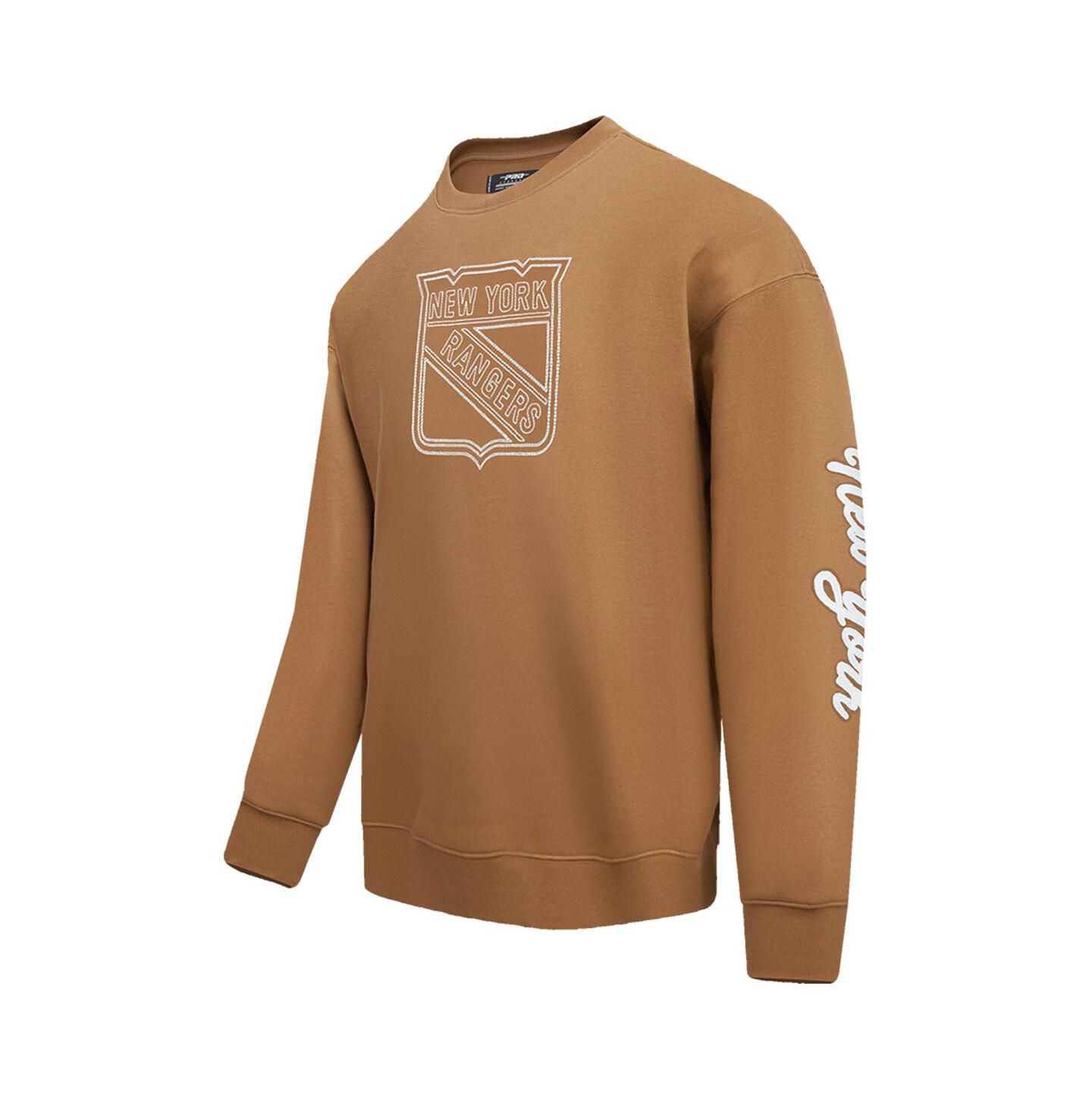 Мужская толстовка Pro Standard Brown New York Rangers Paint the City Pullover — фото 5