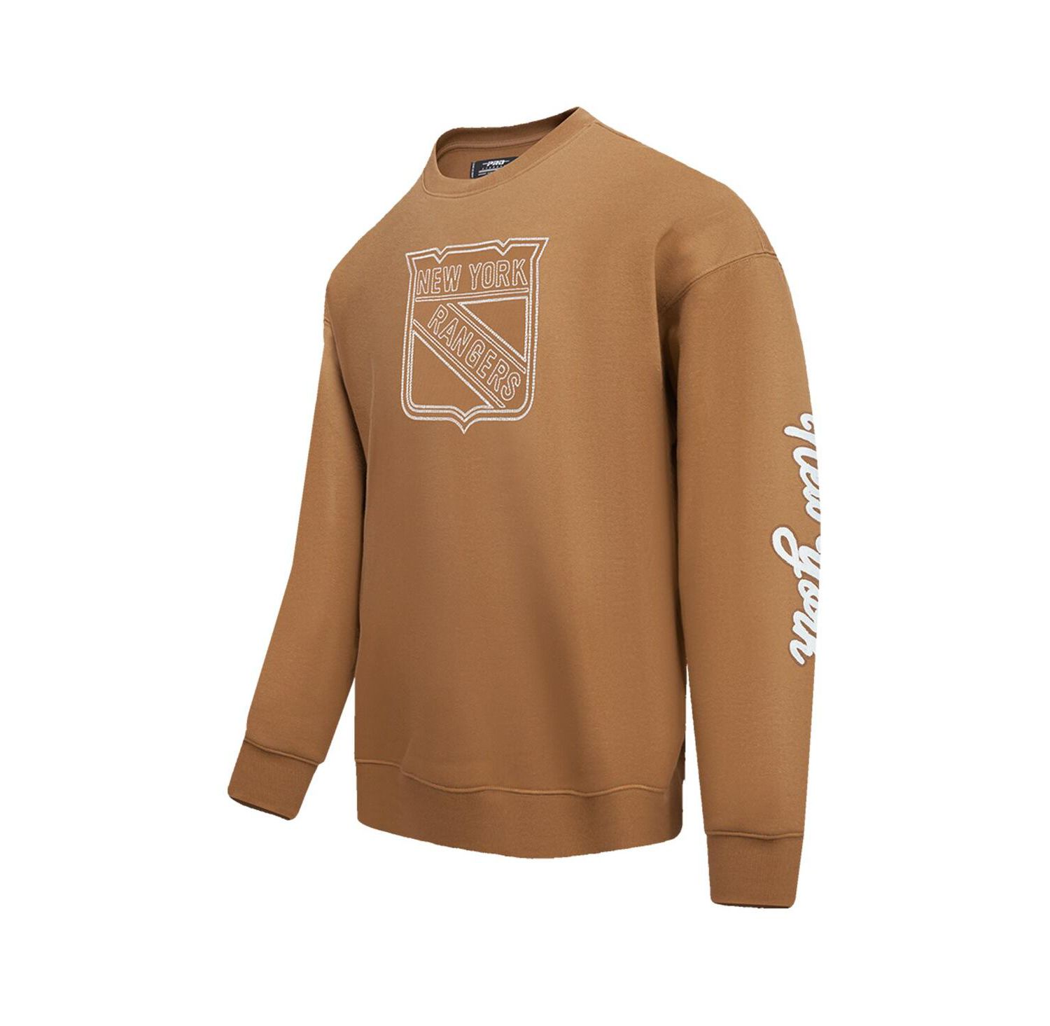 Men's Brown New York Rangers Paint the City Pullover Sweatshirt