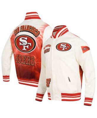 Pro Standard - Men's Cream San Francisco 49ers Sublimated Satin Full-Snap Jacket