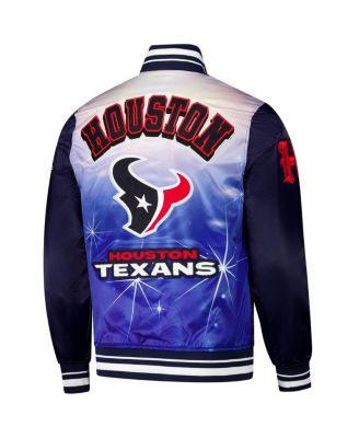 Мужская темно-синяя куртка Pro Standard Houston Texans из сублимированного атласа на полной застежке