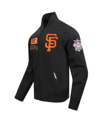 Men's Black San Francisco Giants Area Code Twill Full-Zip Jacket