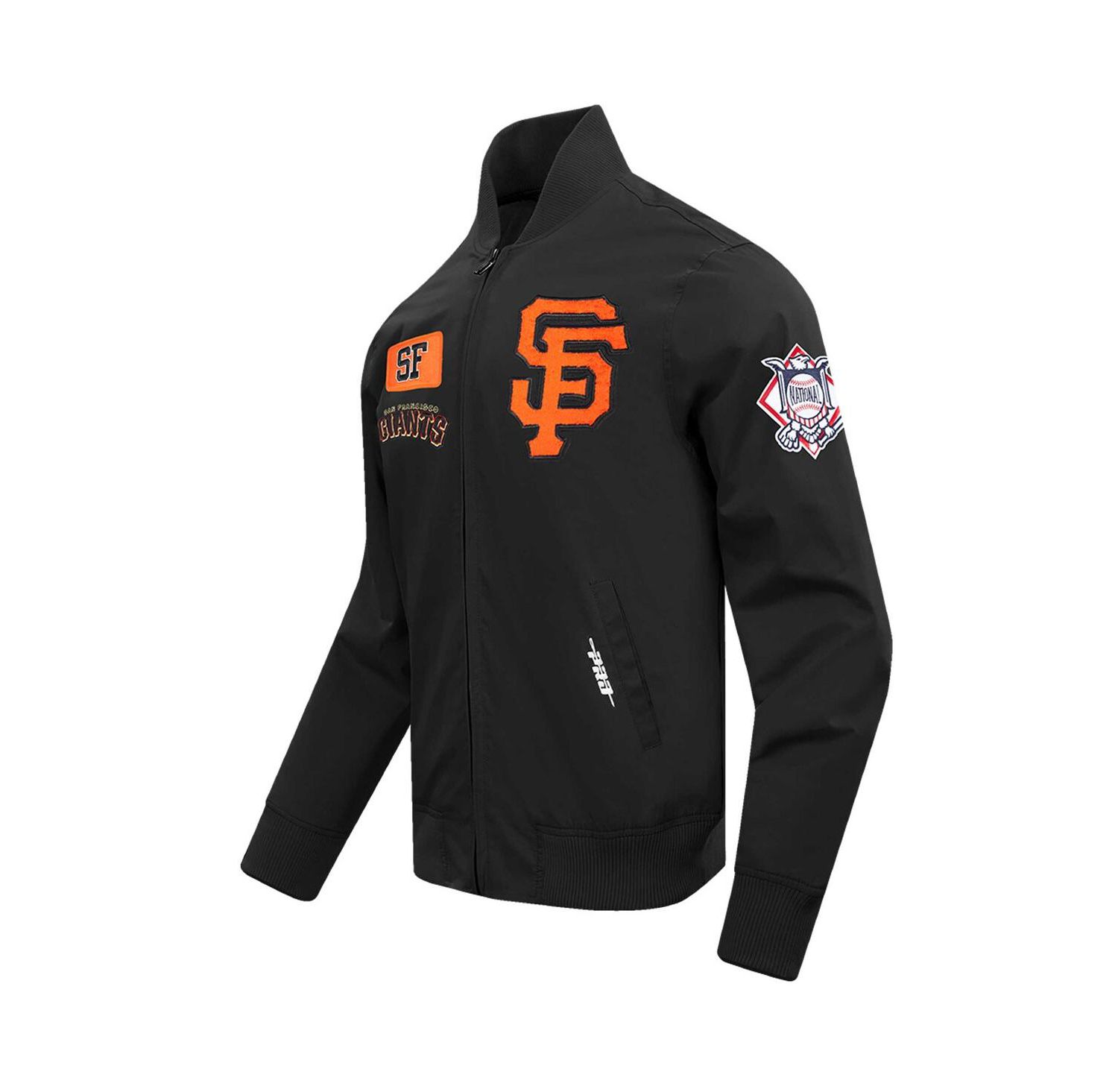 Men's Black San Francisco Giants Area Code Twill Full-Zip Jacket