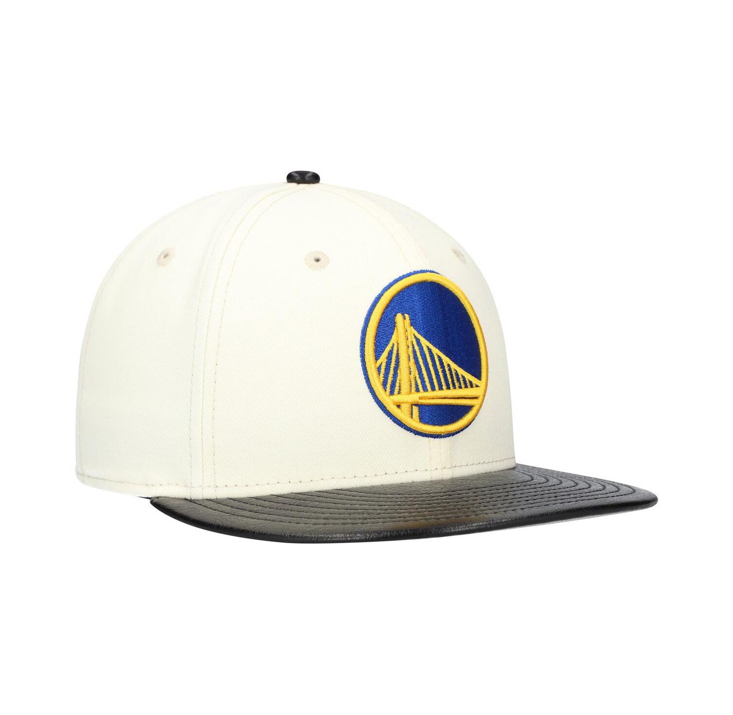 Men's White/Black Golden State Warriors Visor Two-Tone 59FIFTY Fitted Hat