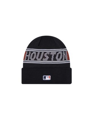 Мужская вязаная шапка с манжетами из коллекции Houston Astros Authentic из темно-синего цвета новой эры