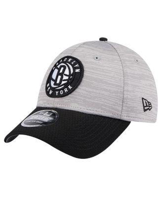 New Era - Men's Heather Gray/Black Brooklyn Nets Active Digi-Tech Two-Tone 9FORTY Adjustable Hat