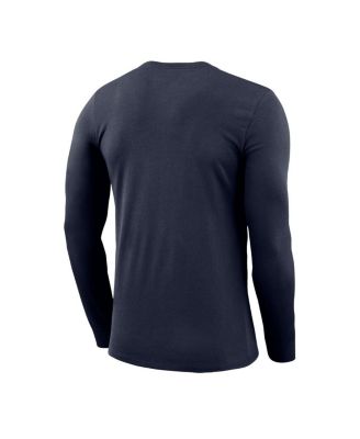 Мужская темно-синяя футболка Nike Gonzaga Bulldogs Basketball Shootaround с длинным рукавом от Nike