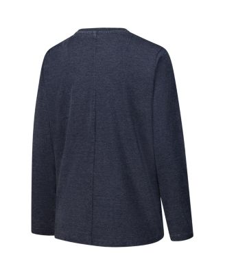 Женская темно-синяя футболка с длинным рукавом Notre Dame Fighting Irish Chandler Olive Leaf Arch от Pressbox