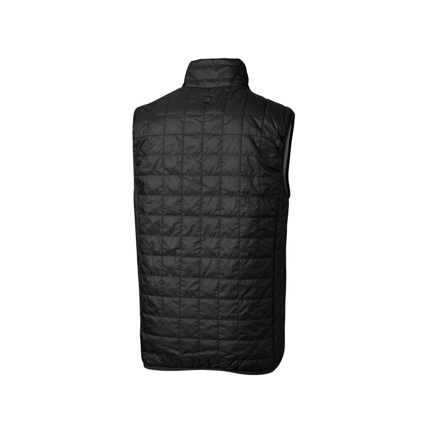 Мужской жилет Cutter & Buck Black Philadelphia Eagles Rainier PrimaLoft Eco Full-Zip Puffer Vest — фото 3