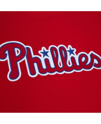 Мужская красная толстовка-пуловер Mitchell & Ness Philadelphia Phillies Playoff Win Vintage 2.0