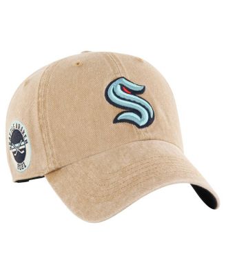 '47 Brand - Men's Khaki Seattle Kraken Earldor Clean Up Adjustable Hat