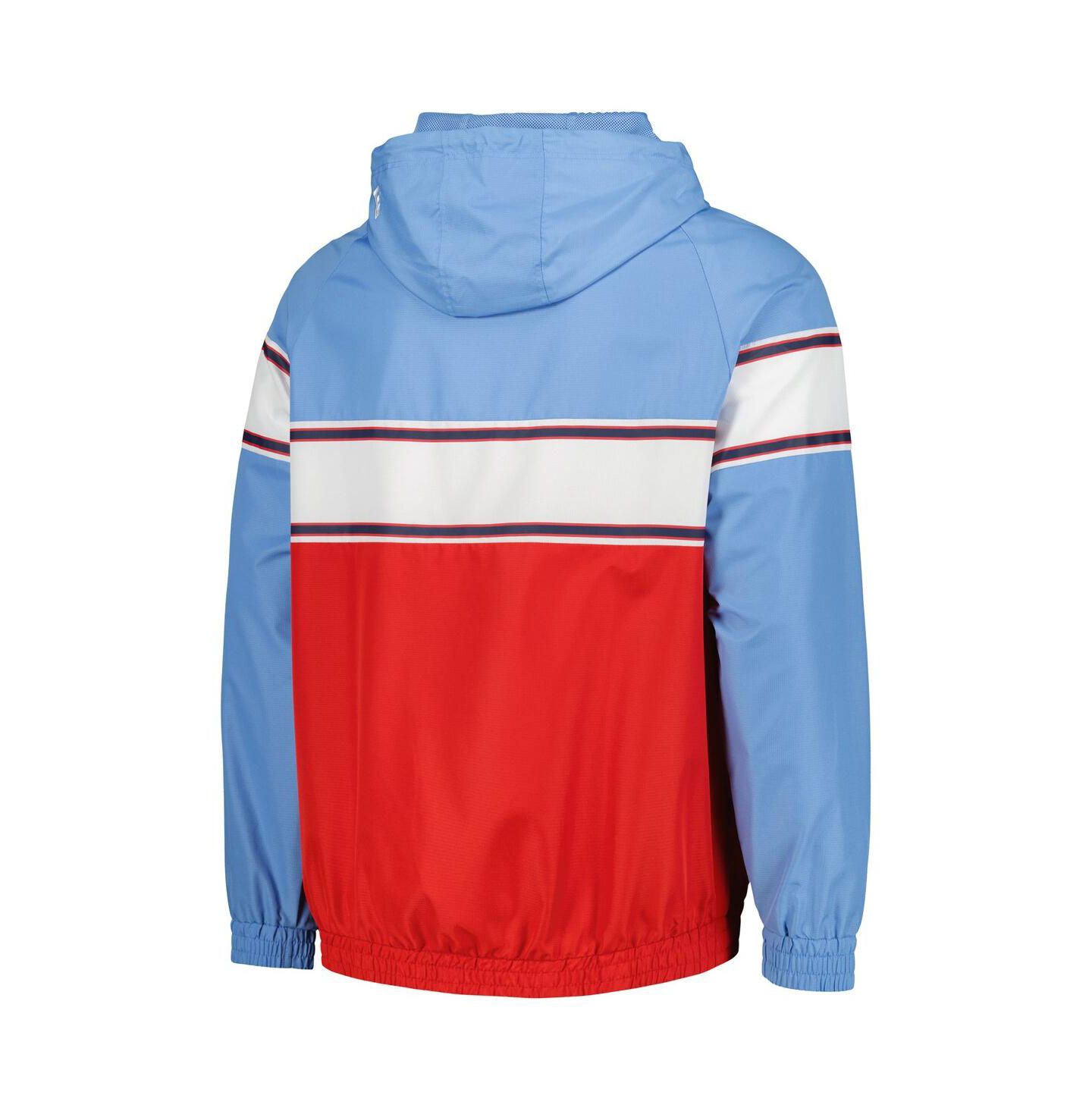 Мужское худи New Era Light Blue St. Louis Cardinals Ripstop Raglan Quarter-Zip — фото 3