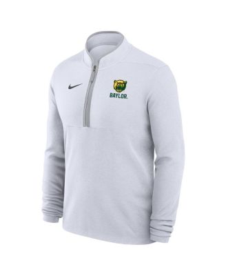 Мужская майка Nike White Baylor Bears Performance Victory с застежкой-молнией