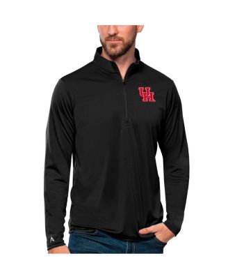 Antigua - Men's Black Houston Cougars Tribute Quarter-Zip Top