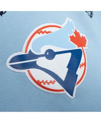 Мужская светло-голубая толстовка-пуловер Mitchell & Ness Toronto Blue Jays Repeat с капюшоном