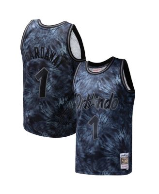 Mitchell & Ness - Men's  Penny Hardaway Black Orlando Magic Hardwood Classics 1984/85 Tie-Dye Swingman Jersey