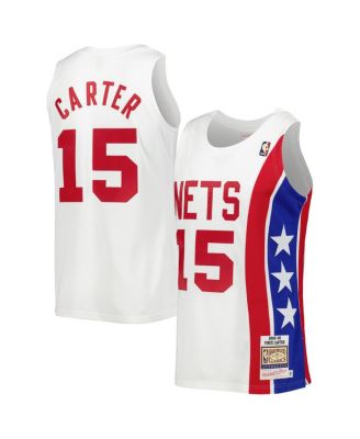 Mitchell & Ness - Men's  Vince Carter White New Jersey Nets Hardwood Classics Swingman Jersey