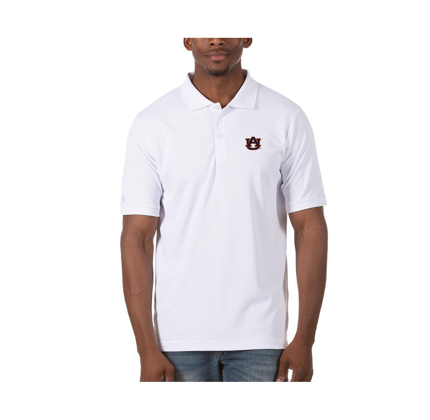 Men's White Auburn Tigers Legacy Pique Polo
