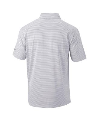 Поло Columbia Men's Grey New York Yankees 2024 Чемпионы Американской лиги Omni Wick Club Invite