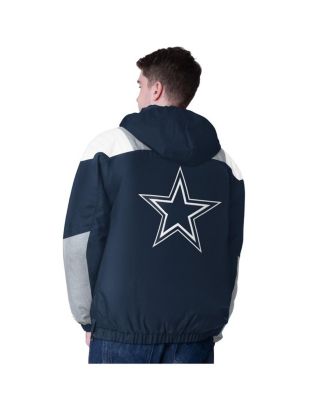 ВМФ стартера мужской Даллас Ковбойз половина молнии пуловер толстовка с капюшоном куртка