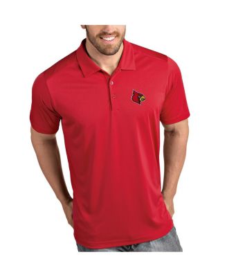Мужское поло Antigua Louisville Cardinals Antigua Tribute Polo - Красное