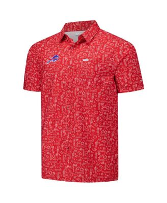 Мужская рубашка Columbia PFG Red Buffalo Bills Super Slack Tide Omni-Wick на пуговицах от Columbia