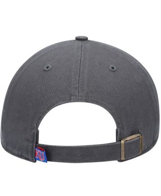 Мужская угольная шляпа Kansas Jayhawks Vintage Clean Up с регулируемой шляпой от бренда '47