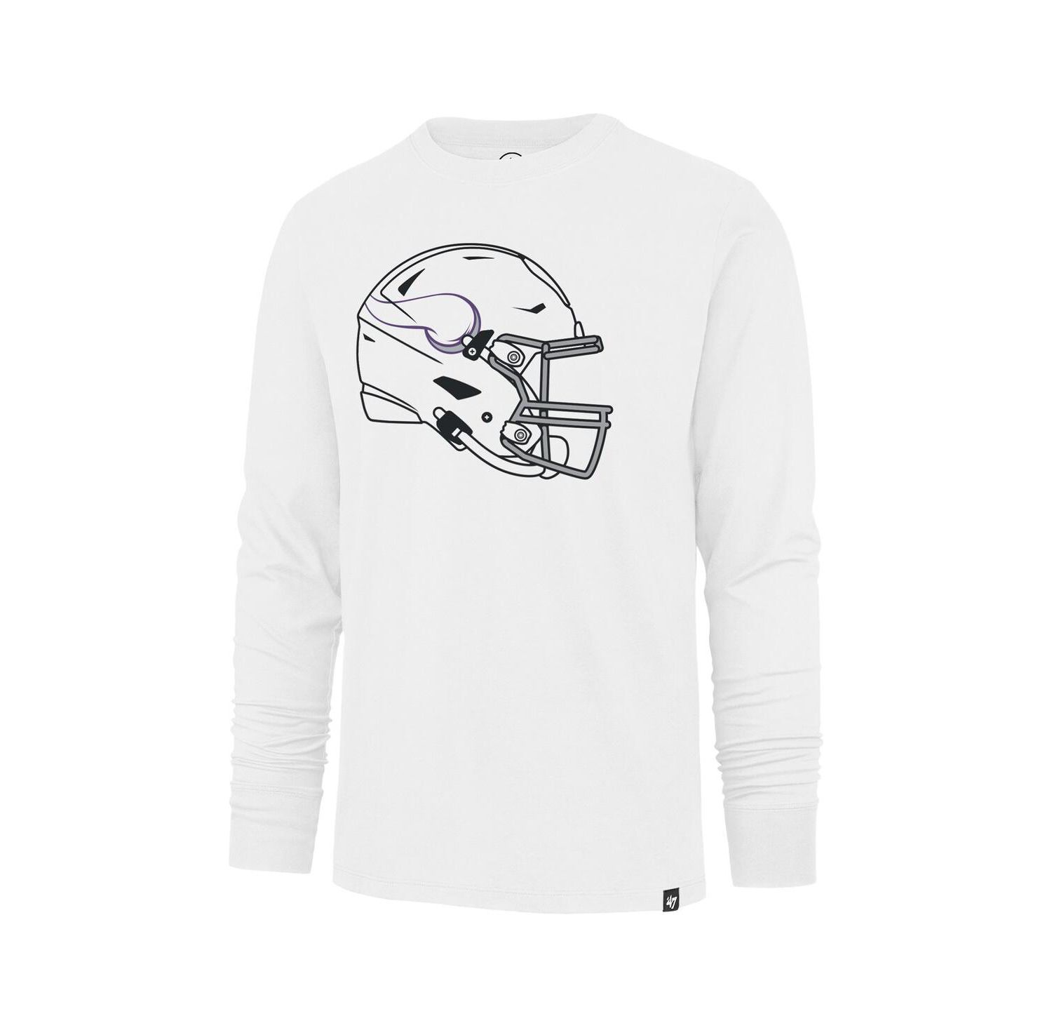 Men's White Minnesota Vikings Imprint Long Sleeve T-Shirt