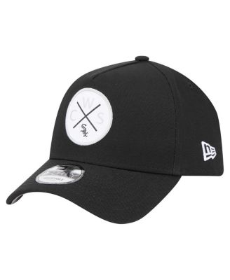 New Era - Men's Black Chicago White Sox 9FORTY A-Frame Adjustable Hat