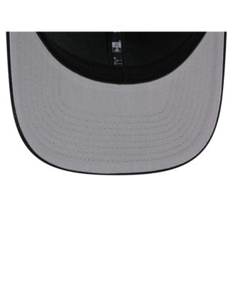 Мужская черно-белая бейсболка New Era Boston Bruins Core Trucker 9SEVENTY с эластичной застежкой