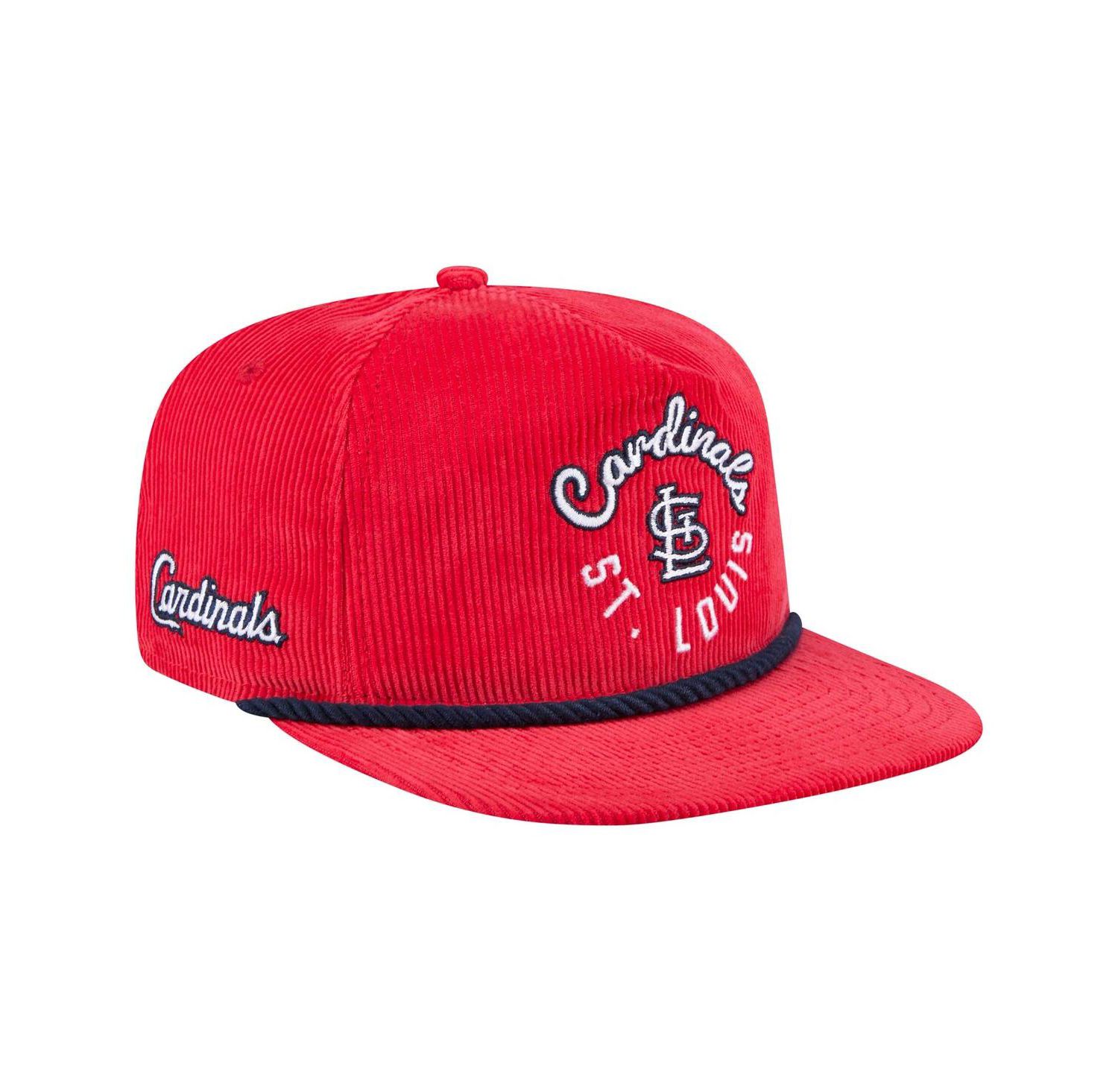 Men's Red St. Louis Cardinals Full Circle Corduroy Golfer Adjustable Hat